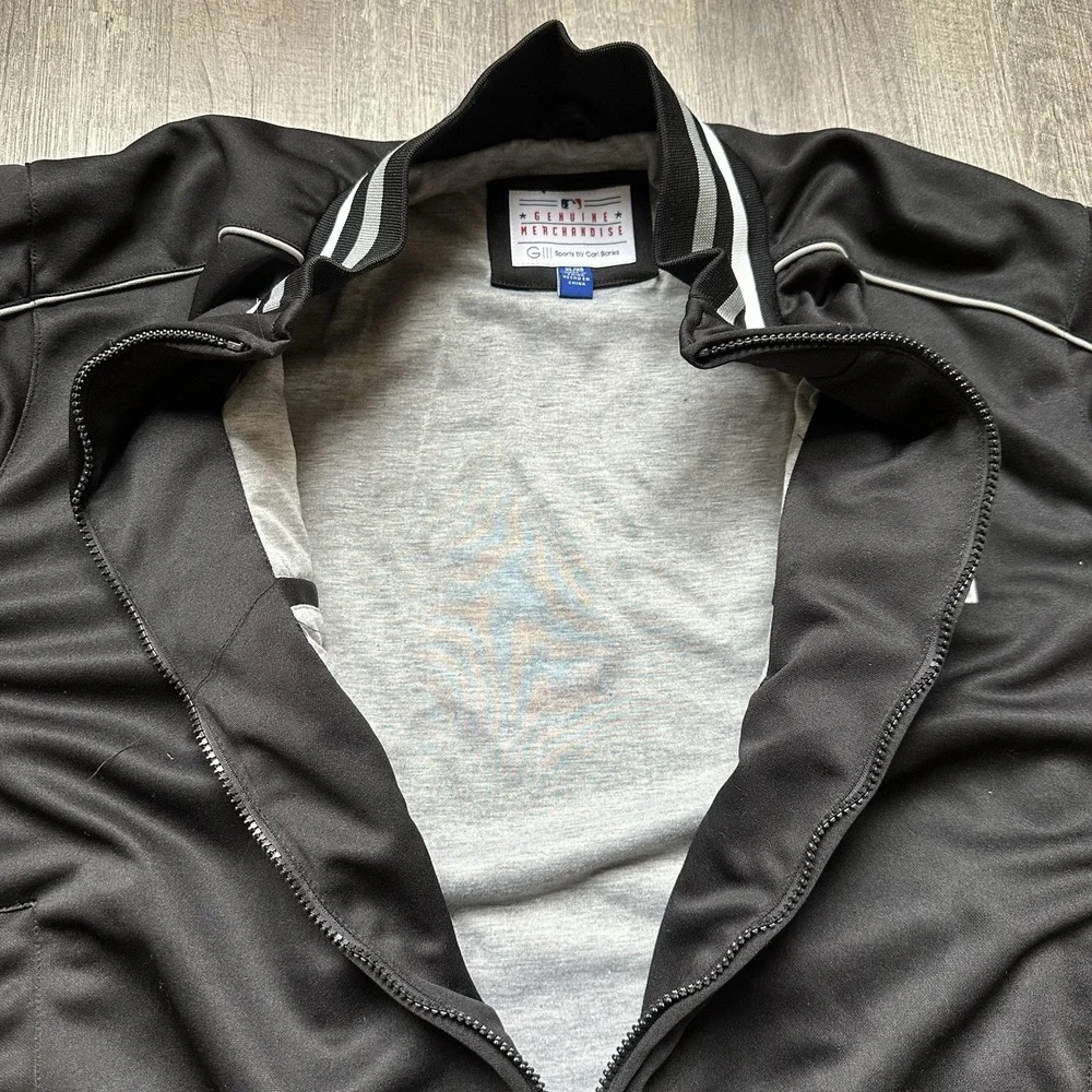 Chicago White Sox Genuine Merchandise Full Zip Big Logo With Trim Jacket Sz Xl/G
